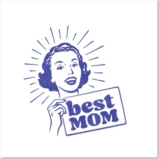 Cute Best Mom Happy Mothers day Posters and Art